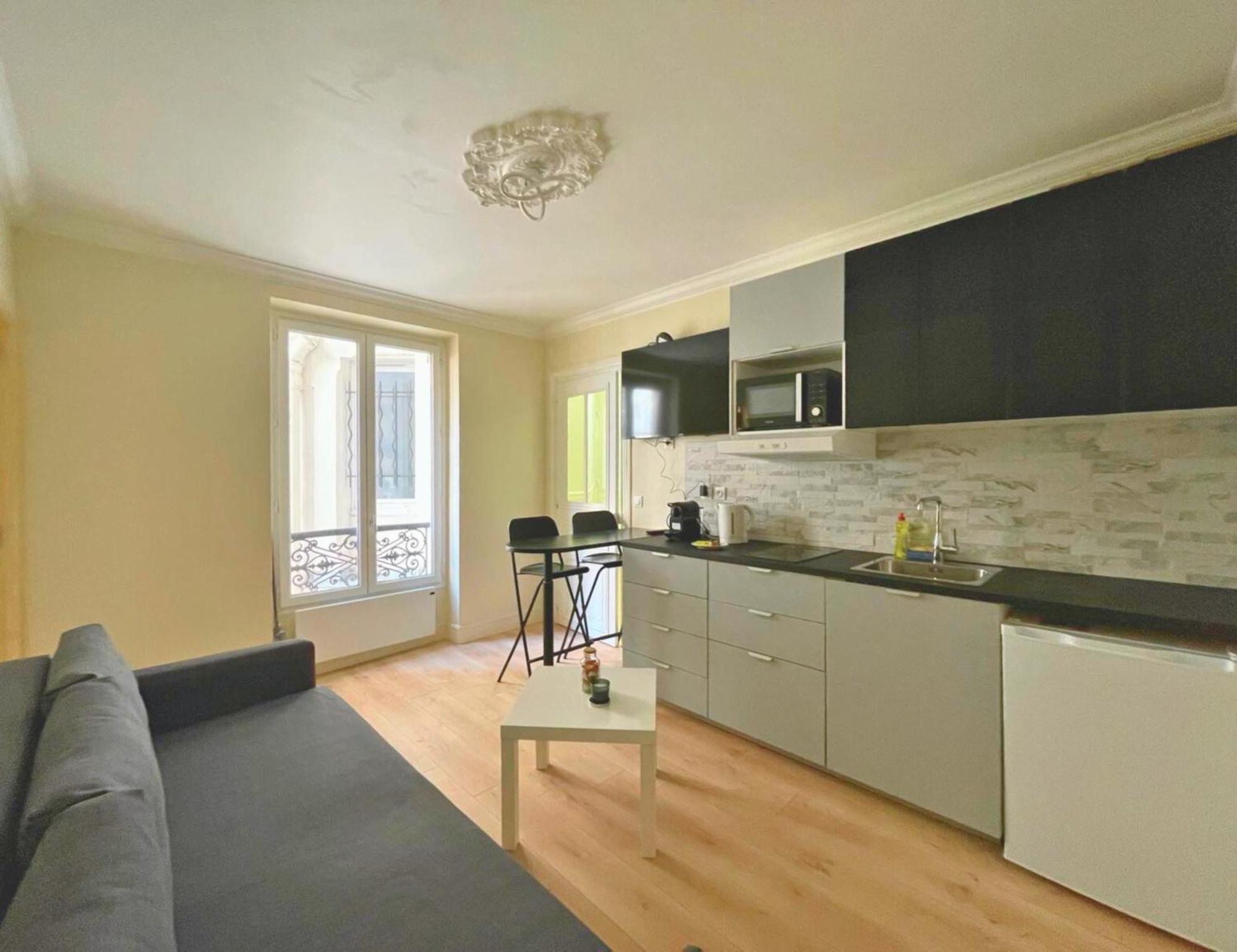 Chambre Lit Double Et Salon Avec Canape-Lit A 10 Minutes Des Champs Elysees Paris Exterior foto